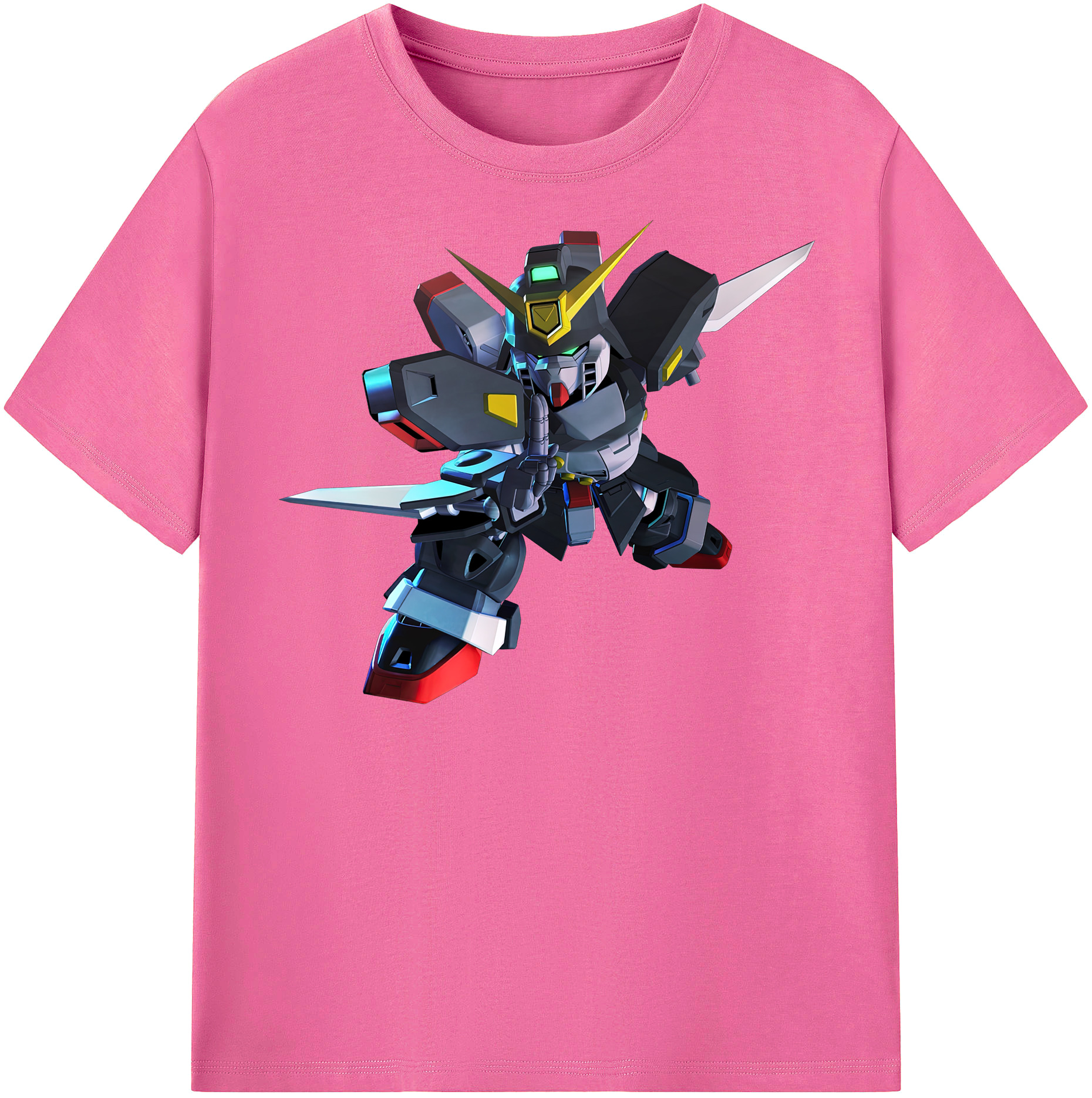 （画像用） 機動戦士ガンダム Mobile Suit Gundam レディースカジュアルプリントTシャツ（綿100％）